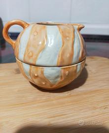 Lattiera e zuccheriera in ceramica