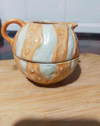 Lattiera e zuccheriera in ceramica