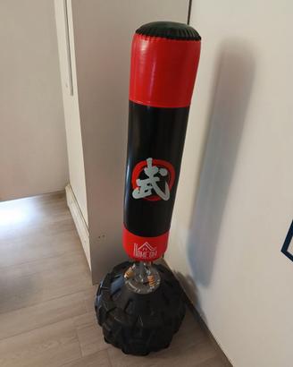 sacco da boxe più guantoni praticamente nuovo
