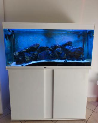 acquario 200 litri completo di mobile e accessori 