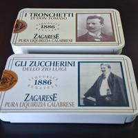Coppia scatoline vintage Zagarese 1886