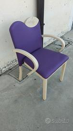 sedia con braccioli