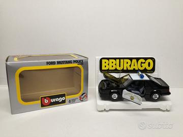 Modello auto ford mustang police burago