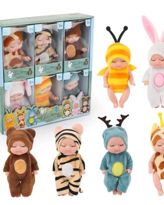 Bambola Mini Bebè con Tutina