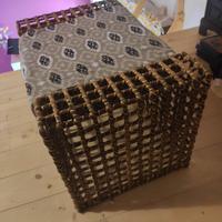 3 Pouf sedute rattan