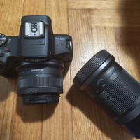 Canon EOS R100 + Obiettivi RF-S 55-210 ; 18-45 ecc
