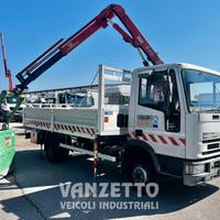 Iveco 75E12 Piattaforma+cassone fisso+gru Fassi