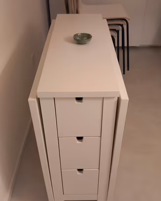 tavolo a ribalta bianco 