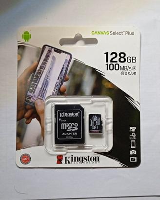 memoria micro sd kingston classe 10 xc 128gb canva