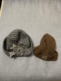 2 Cappelli lana bimba les copains e blu marine