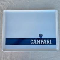 Vassoio rettangolare vintage Campari in plastica.