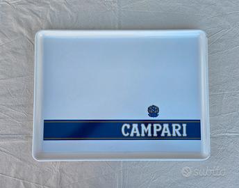 Vassoio rettangolare vintage Campari in plastica.