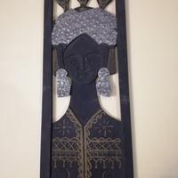 Oggetto scultura etnico in legno