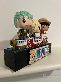 Espositore Funko Pop One Piece in Legno