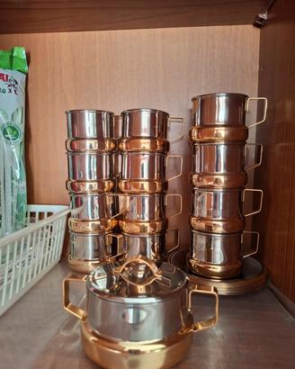 tazzine caffè in acciaio