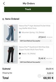 pantaloni donna neri e carta da zucchero NUOVI