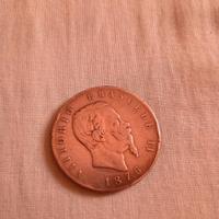 Moneta 5 Lire Vittorio Emanuele II 1876 