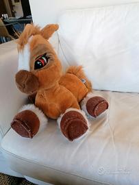 Cavallino peluche animato e parlante