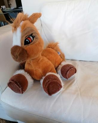 Cavallino peluche animato e parlante