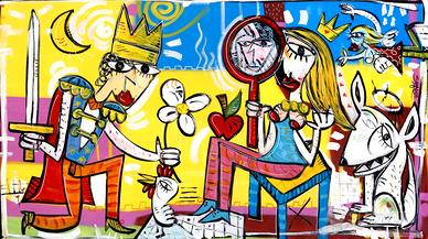 Quadri moderni grandi astratti olio su tela