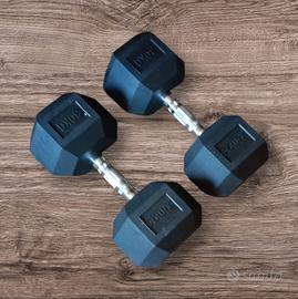 manubri Dumbells esagonali 30 KG