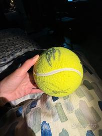 Pallina tennis internazionali autografata