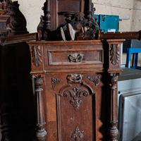 MOBILI ANTICHI IN LEGNO IMPIALLACCIATO NOCE