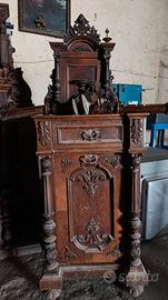 MOBILI ANTICHI IN LEGNO IMPIALLACCIATO NOCE