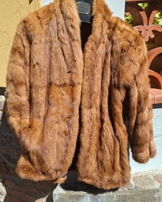 Giacca di Visone color miele