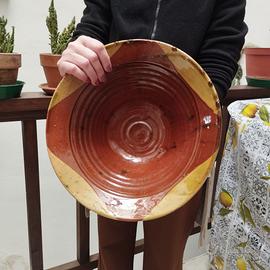 ANTICO LEMMO TERRACOTTA VASO CENTROTAVOLA LAVATOIO