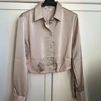 Camicia satin beige Alcott donna