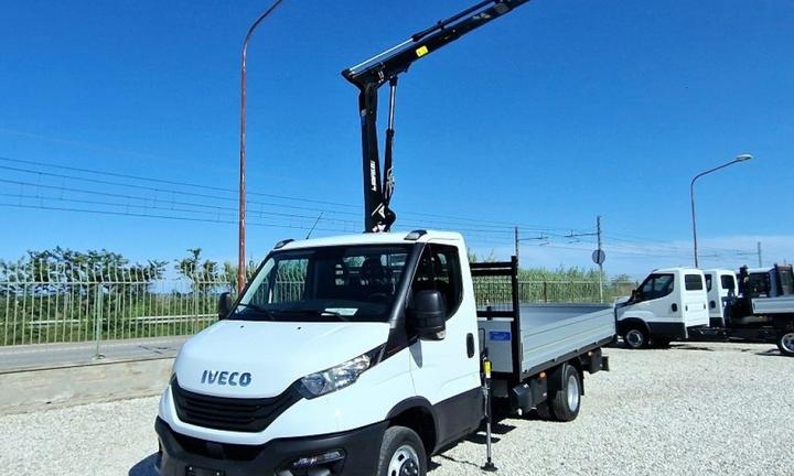 IVECO DAILY 35C16 E6 MOTORE 3.0 GRU 12m CASSONE