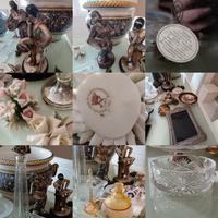 Lotto: ceramiche, cornici, vasi, argento ecc...