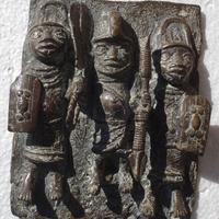 GUERRIERI CAMERUN META' "800 PLACCA SCULTURA /171a