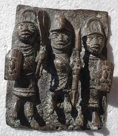 GUERRIERI CAMERUN META' "800 PLACCA SCULTURA /171a