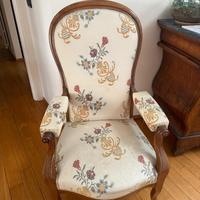 Coppia poltrone Luigi Filippo 1860