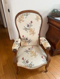 Coppia poltrone Luigi Filippo 1860