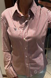 Camicia guess con fantasia a righe rosso e bianco