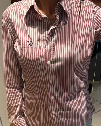 Camicia guess con fantasia a righe rosso e bianco