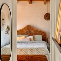 Letto di legno vintage