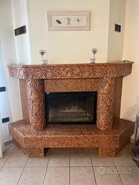 Camino marmo rosso Verona - usato