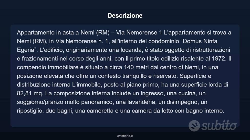 Appartamento – Nemi - Vista 4