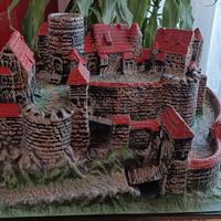 plastico di castello medievale anni 70-80