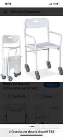 Sedia per doccia persone disabili