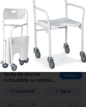 Sedia per doccia persone disabili