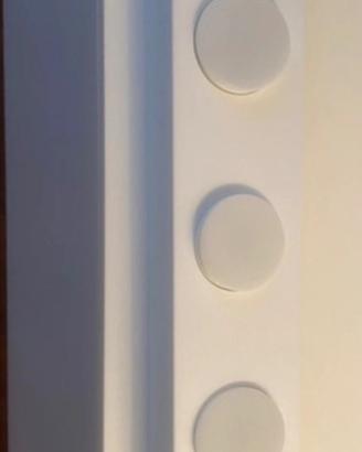 Applique- lampada da parete in metallo bianca