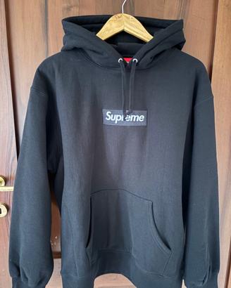 Supreme Box Logo Hoodie Black felpa nero