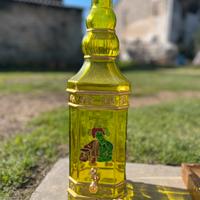 Bottiglia vetro vintage con rubinetto