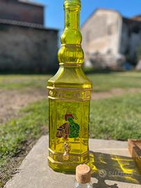 Bottiglia vetro vintage con rubinetto
