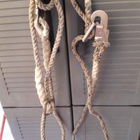 moschettoni con corda